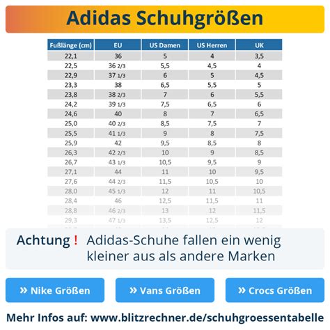 größentabelle schuhe adidas|adidas messe größen.